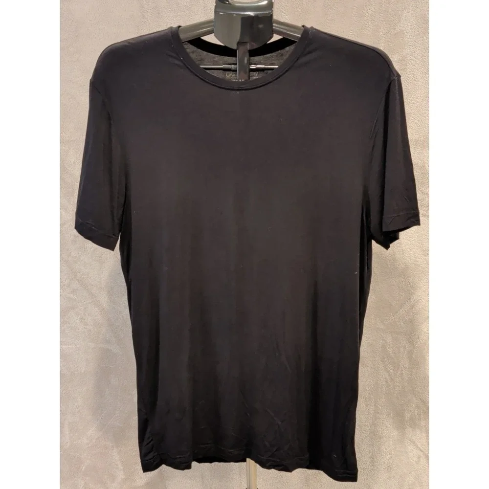 DAVID ARCHY Men's Undershirt Bamboo Rayon Moisture-Wicking T-Shirts Stretch Crew